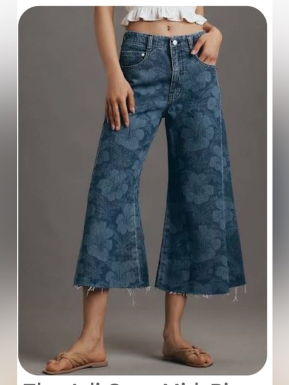 Pilcro Adi Mid Rise Cropped Jeans size 29